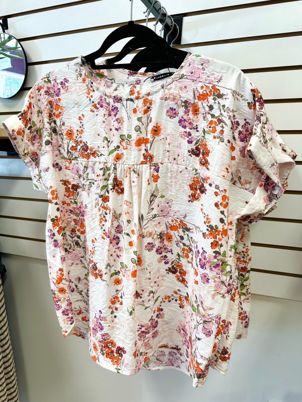Orange and Pink Floral Short Sleeve | Ophelia