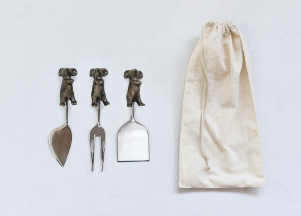 Mice Cheese Knife Set of 3 | Boutique Elise